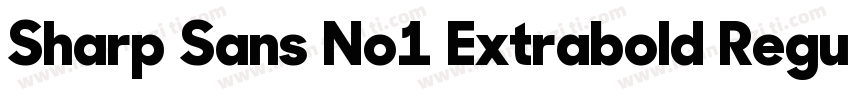 Sharp Sans No1 Extrabold Regular字体转换